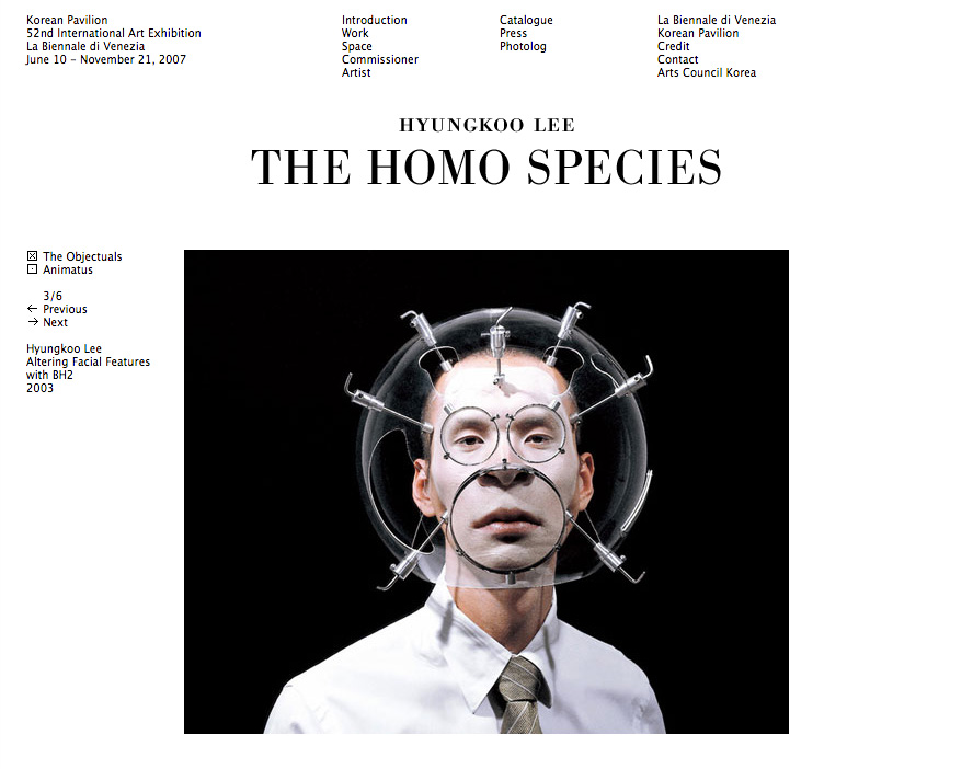 The Homo Species, website